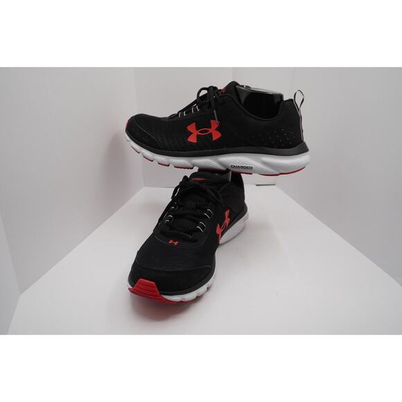 Under Armour UA CHARGED ASSERT 8 Black Orange White 10.5 active gym casual 34-03 - Picture 9 of 12